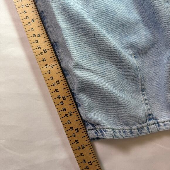 Pilcro Anthropologie Balloon Tapered High Rise Pleated Light Wash Soft Sz 29 - Picture 9 of 16